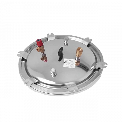 Крышка для автоклава 125л с обратным клапаном и теплообмеником